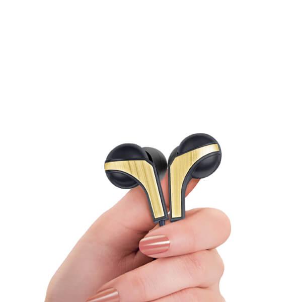 Fingers SoundBoomerang Wired Earphone (Ink Black-Gold)