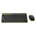 Logitech MK240 Nano Wireless Keyboard and Mouse Combo (Black-Yellow)