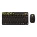 Logitech MK240 Nano Wireless Keyboard and Mouse Combo (Black-Yellow)