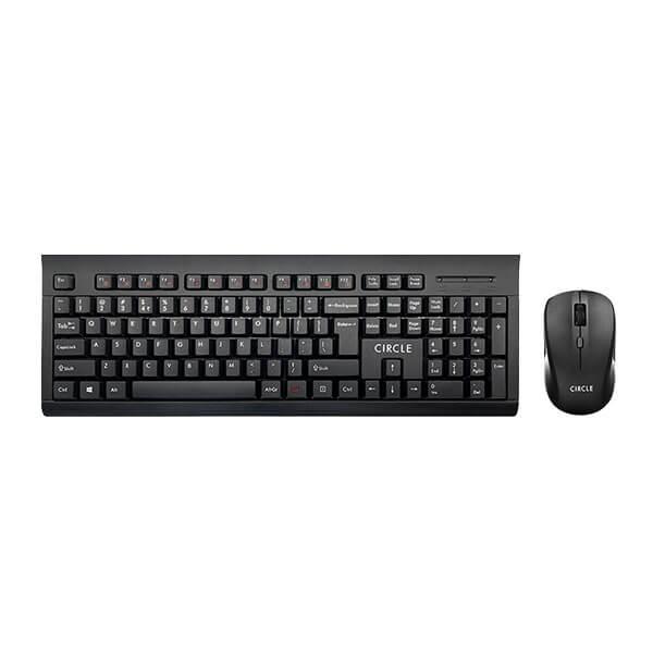 Circle Rover A9 Wireless Keyboard and Mouse Combo (Black)