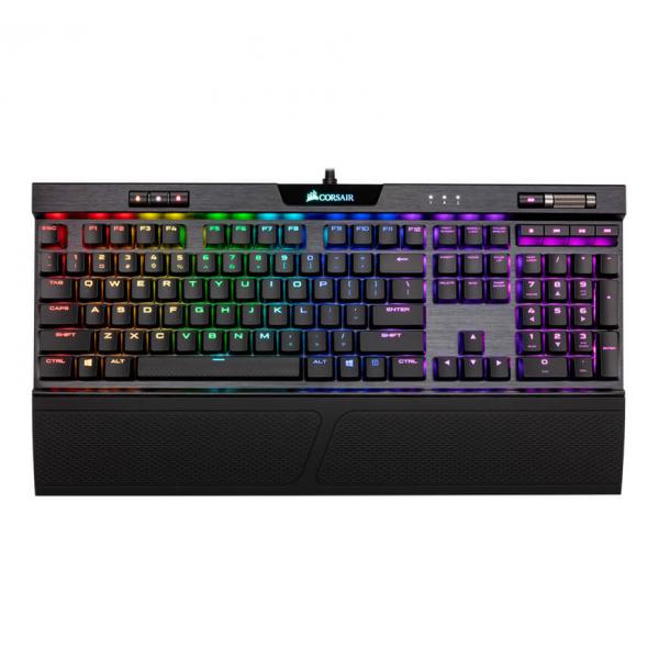 Corsair K70 RGB MK.2 Rapidfire Mechanical Gaming Keyboard Cherry Mx Low Profile Speed Switches With RGB Backlight (Black)