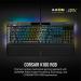 CORSAIR K100 RGB Optical-Mechanical Gaming Keyboard with OPX RGB Key switches (Black)