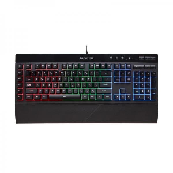 Corsair K55 Gaming Keyboard Rubber Dome Switches With RGB Backlight