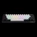 Gamdias Aura GK2 60% Tactile Red Switches Mechanical Gaming Keyboard (White- Black)