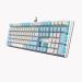 Gamdias Hermes M5 Mechanical Gaming Keyboard Blue Switch With Ice-Blue LED Backlight and White & Blue Keycaps