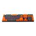 Gamdias Hermes M5A Mechanical Gaming Keyboard Blue Switch With Multi-Colour LED Backlight and Grey & Orange Keycaps