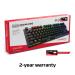 HyperX Alloy Origins Core - Mechanical Gaming Keyboard, RGB, HyperX Red Mechanical Switches, Compact Tenkeyless Design, Durable Aluminum Body, Adjustable Feet, Customizable with HyperX Ngenuity Software, Onboard Memory, Black (4P5P3AA-ABA)