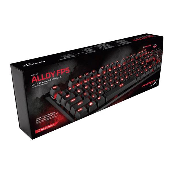 HyperX Alloy FPS Mechanical Gaming Keyboard Cherry MX Red Switches With Red Backlight