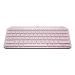 Logitech MX Keys Mini Rose Wireless Keyboard with White Led Backlight
