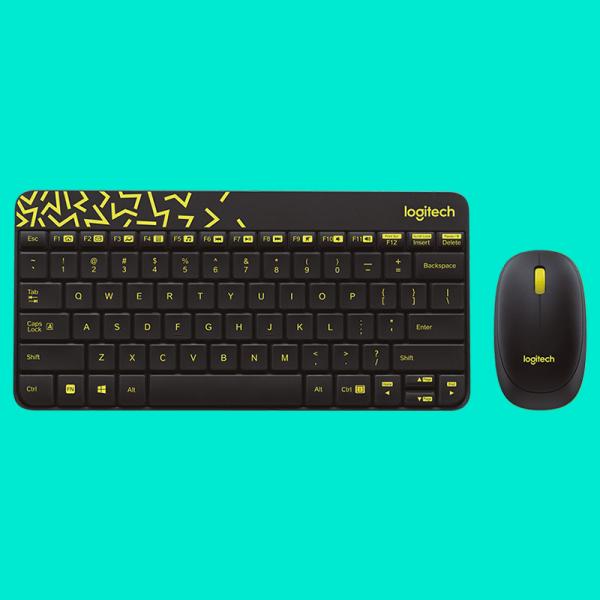 Logitech MK240 Nano Keyboard And Mouse Wireless Combo (Yellow)