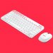 Logitech MK240 Wireless Mouse and Keyboard Combo (White-Red)