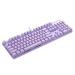 Rapoo V500 Pro Mechanical Gaming Keyboard With White LED Backlight (Purple)
