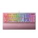 Razer BlackWidow V3 Mechanical Gaming Keyboard Green Switches (Quartz Pink)