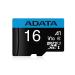 Adata Premier A1 Class 10 16GB MicroSDXC UHS-I V10 Memory Card With Adapter (AUSDH16GUICL10A1-R)
