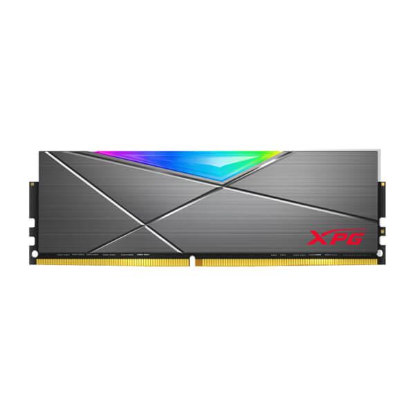 Adata AX4U3000716G16A-ST50 Desktop Ram Spectrix D50 RGB Series 16GB (16GBx1) DDR4 3000MHz Tungsten Grey