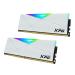 Adata AX4U32008G16A-DW50 Desktop Ram XPG Spectrix D50 RGB Series 16GB (8GBx2) DDR4 3200MHz White