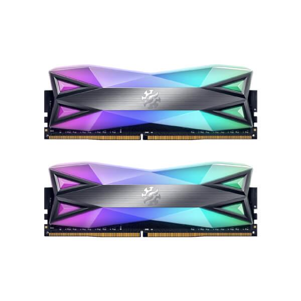 Adata AX4U36008G18I-DT60 Desktop Ram XPG Spectrix D60G Series 16GB (8GBX2) DDR4 3600MHz RGB