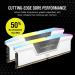 Corsair Vengeance RGB 32GB (16GBx2) DDR5 6000MHz Ram (White)