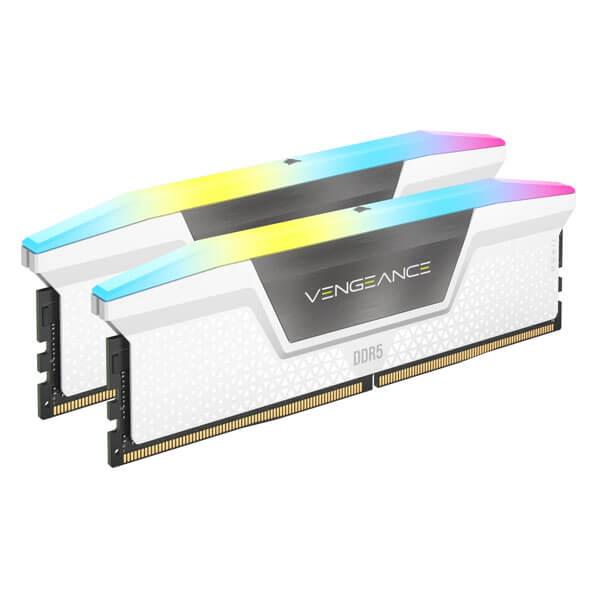 Corsair Vengeance RGB 32GB (16GBx2) DDR5 6000MHz Ram (White)