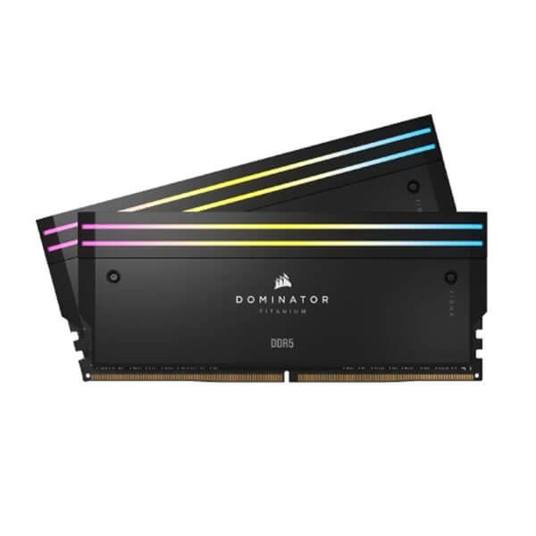 Corsair Dominator Titanium RGB DDR5 32GB (16GBx2) 7200MHz RAM (Black)