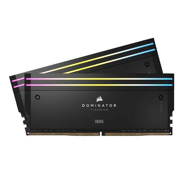 Corsair Dominator Titanium RGB DDR5 64GB (32GBx2) 6000MHz RAM (Black)