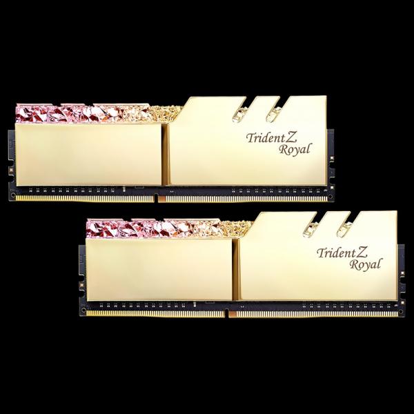 G.Skill F4-4266C19D-16GTRG Desktop Ram Trident Z Royal Series 16GB (8GBx2) DDR4 4266MHz RGB