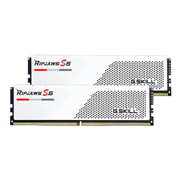 G.Skill Ripjaws S5 32GB (16GBx2) DDR5 5600MHz Desktop Ram (White)