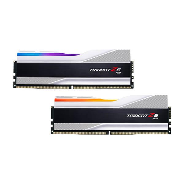 G.Skill F5-5600J4040C16GX2-TZ5RS Desktop Ram Trident Z5 RGB Series 32GB (16GBx2) DDR5 5600MHz (Metallic Silver)