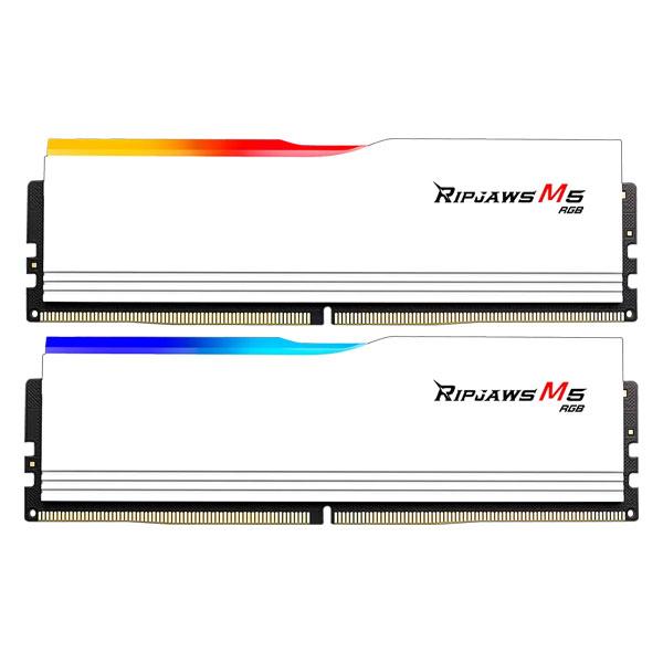 G.Skill Ripjaws M5 RGB 64GB (32GBx2) DDR5 6000MHz Desktop RAM (Matte White)