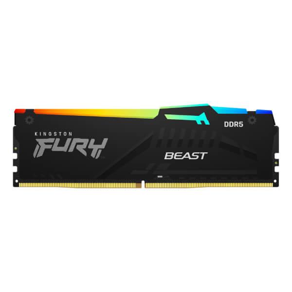 Kingston Fury Beast RGB EXPO 16GB (16GBx1) DDR5 5200MHz Desktop RAM (Black)