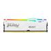 Kingston Fury Beast RGB XMP 16GB (16GBx1) DDR5 6000MHz Desktop RAM (White)