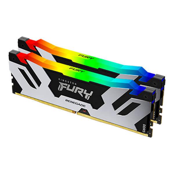 Kingston Fury Renegade RGB XMP 32GB (16GBx2) DDR5 6000MHz Desktop Ram (Black-Silver)