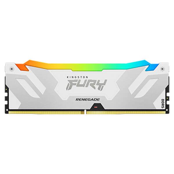 Kingston Fury Renegade RGB XMP 16GB (16GBx1) DDR5 6000MHz Desktop RAM (White)