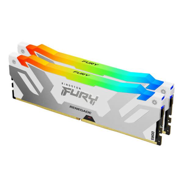 Kingston Fury Renegade RGB XMP 64GB (32GBx2) DDR5 6000MHz Desktop RAM (White)