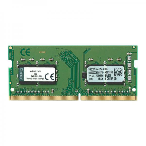 Kingston KVR24S17S6-4 Laptop Ram Value Series 4GB (4GBx1) DDR4 2400MHz
