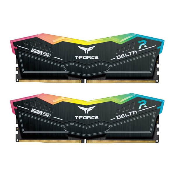 TeamGroup T-Force Delta RGB 64GB (32GBx2) DDR5 5200MHz Desktop RAM (Black)