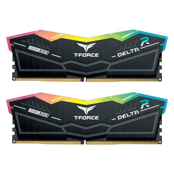 TeamGroup T-Force Delta RGB 64GB (32GBx2) DDR5 5600MHz Ram (Black)