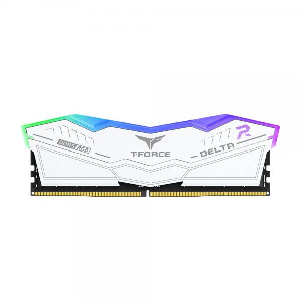 TeamGroup T-Force Delta RGB 16GB (16GBx1) DDR5 5600MHz Desktop RAM (White)