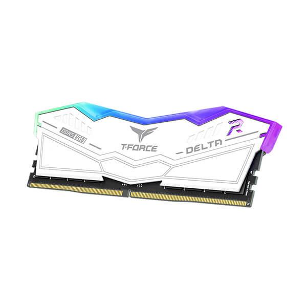 TeamGroup T-Force Delta RGB 32GB (32GBx1) DDR5 5600MHz Desktop RAM (White)