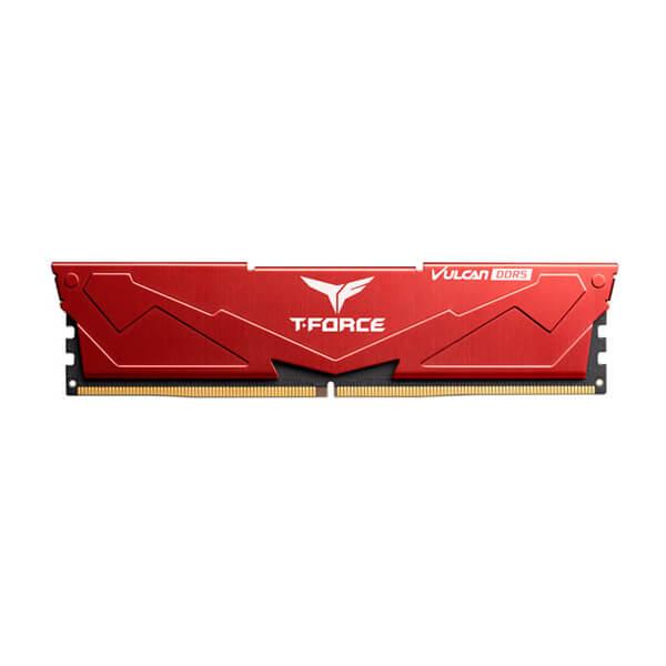 TeamGroup T-Force Vulcan 8GB (8GBx1) DDR5 5200MHz Desktop Ram (Red)