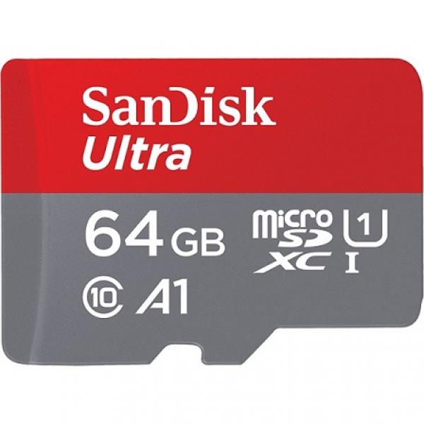 SANDISK Ultra Micro SD 64GB Class 10 Memory Card With Adapter
