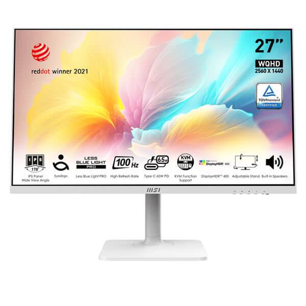 MSI Modern MD272QXPW 27 Inch Business Monitor (White)