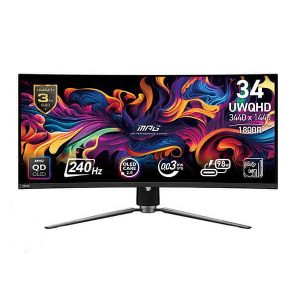 MSI MPG 341CQPX QD-OLED 34 Inch Monitor (Black)