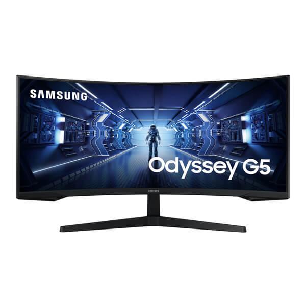 Samsung Odyssey G5 LC34G55TWWWXXL - 34 Inch Curved Gaming Monitor (1000R Curved, AMD FreeSync Premium, HDR10, 1ms Response Time, 165Hz Refresh Rate, Frameless, WQHD VA Panel, HDMI, DisplayPort)