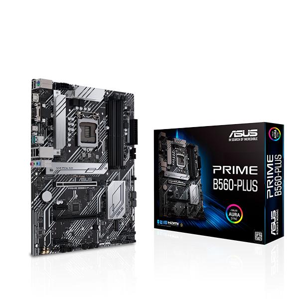 Asus Prime B560-Plus Motherboard (Intel Socket 1200/11th and 10th Generation Core Series CPU/Max 128GB DDR4 4600MHz Memory)