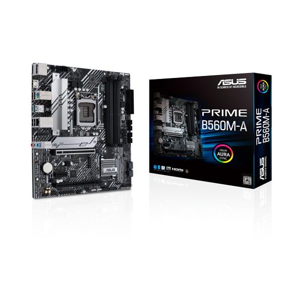 ASUS PRIME B560M-A Motherboard (Intel Socket 1200/11th and 10th Generation Core Series CPU/Max 128GB DDR4 5000MHz Memory)