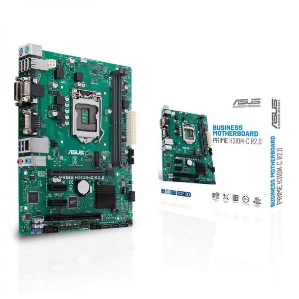 ASUS PRIME H310M-C R2.0 Motherboard (Intel Socket 1151/8th Generation Core Series CPU/Max 32GB DDR4 2666MHz Memory)