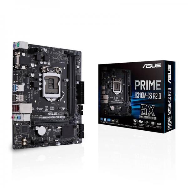 ASUS PRIME H310M-CS R2.0 Motherboard (Intel Socket 1151/8th Generation Core Series CPU/Max 32GB DDR4 2666MHz Memory)