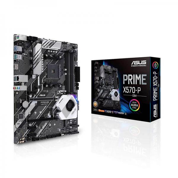 ASUS PRIME X570-P/CSM Motherboard (AMD Socket AM4/Ryzen Series CPU/Max 128GB DDR4-4400MHz Memory)