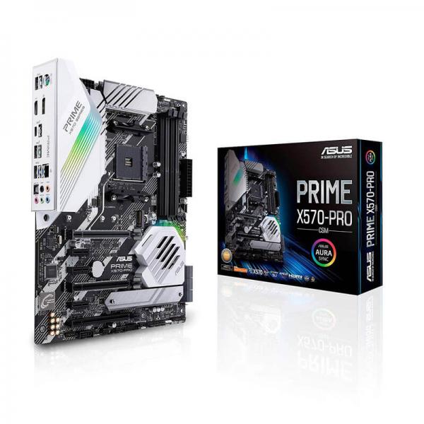 ASUS PRIME X570-PRO/CSM Motherboard (AMD Socket AM4/Ryzen Series CPU/Max 128GB DDR4-4400MHz Memory)